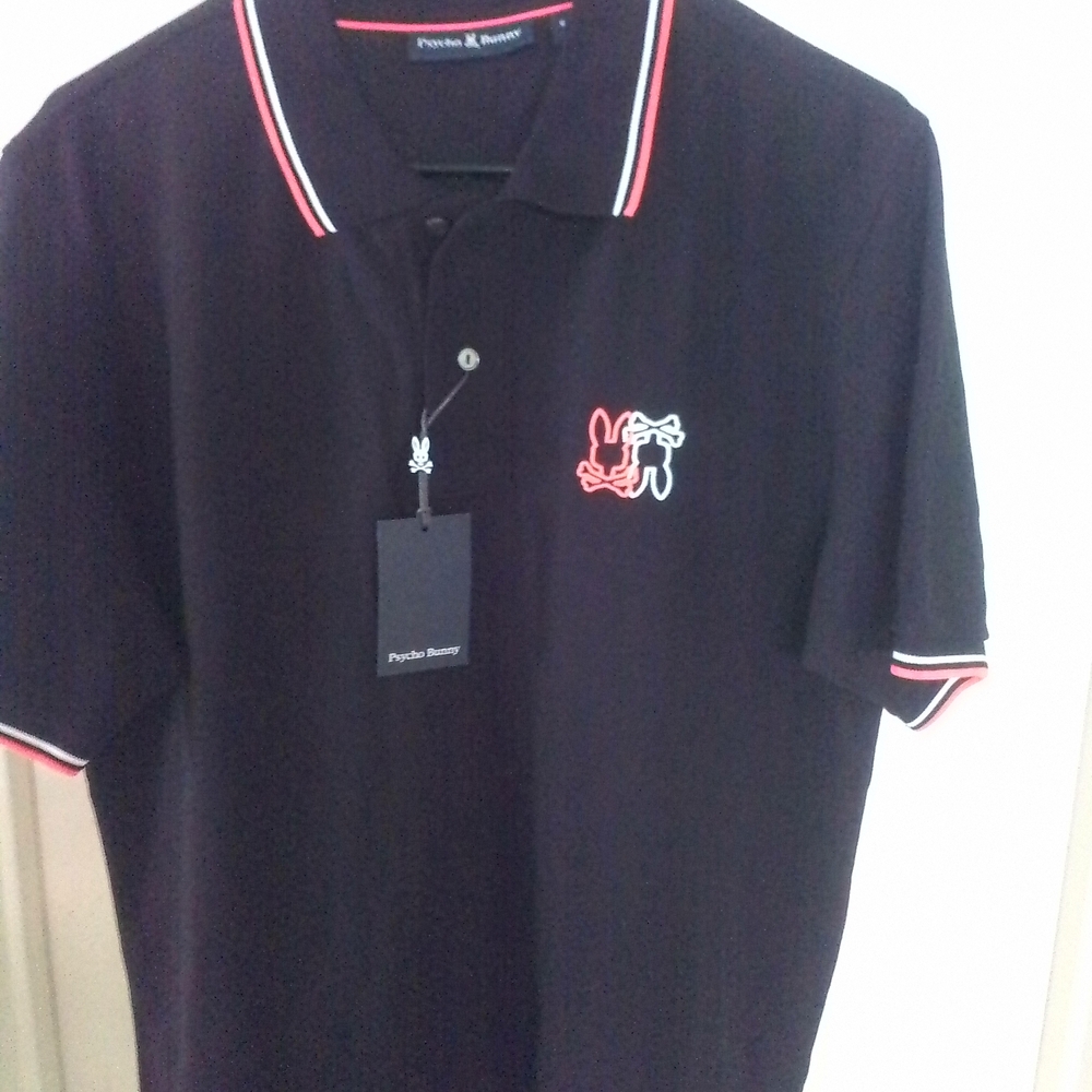 Psycho Bunny Black Polo Shirt